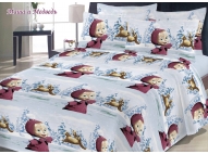 Комплект постельного белья «Маша и Медведь зимой»